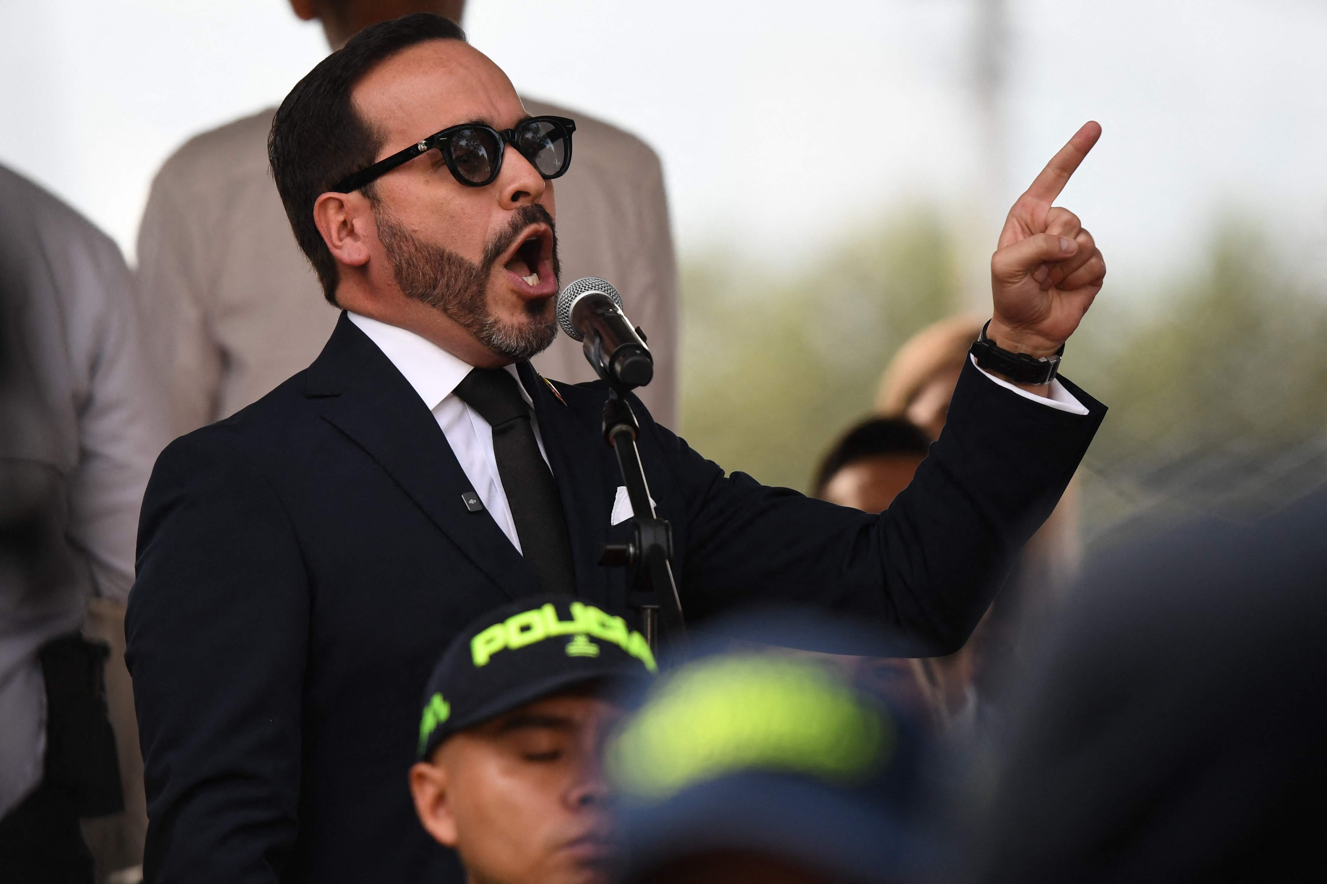 en la imagen el presidente colombiano Abelardo de la Espriella