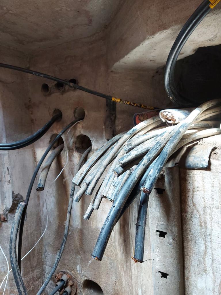 Robo de cables de cobre deja incomunicados a 250 servicios del ICE, incluido a Hospital Nacional de Geriatría. Hecho se dio el 25 de febrero. FOTO SOLO PARA USO DE LNA. Foto: ICE