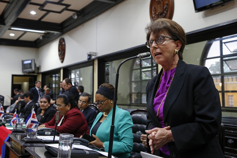 La diputada Sandra Piszk, de Liberación Nacional (PLN), es una de las principales impulsoras en el Congreso del plan para recortar las jubilaciones de exdiputados. | MAYELA LÓPEZ