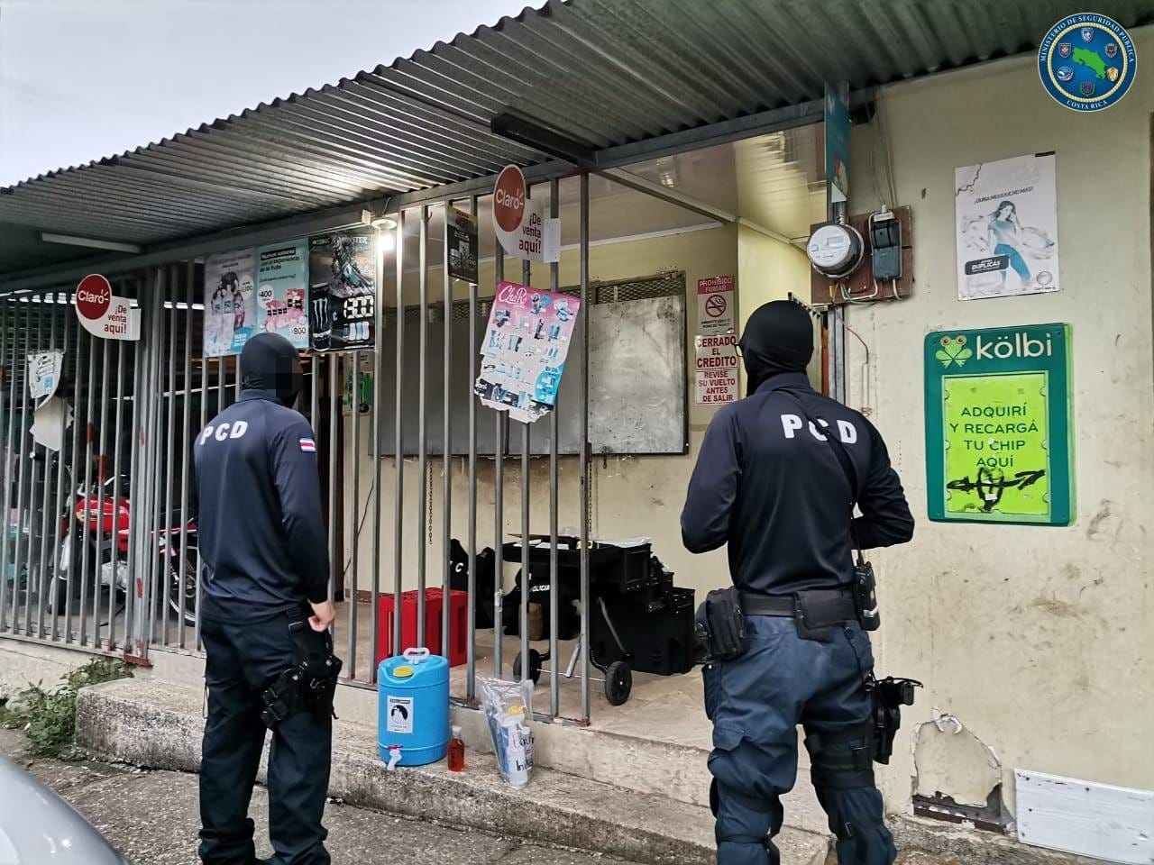 Los allanamientos se realizaron principalmente en Limón. Foto: Cortesía de MSP