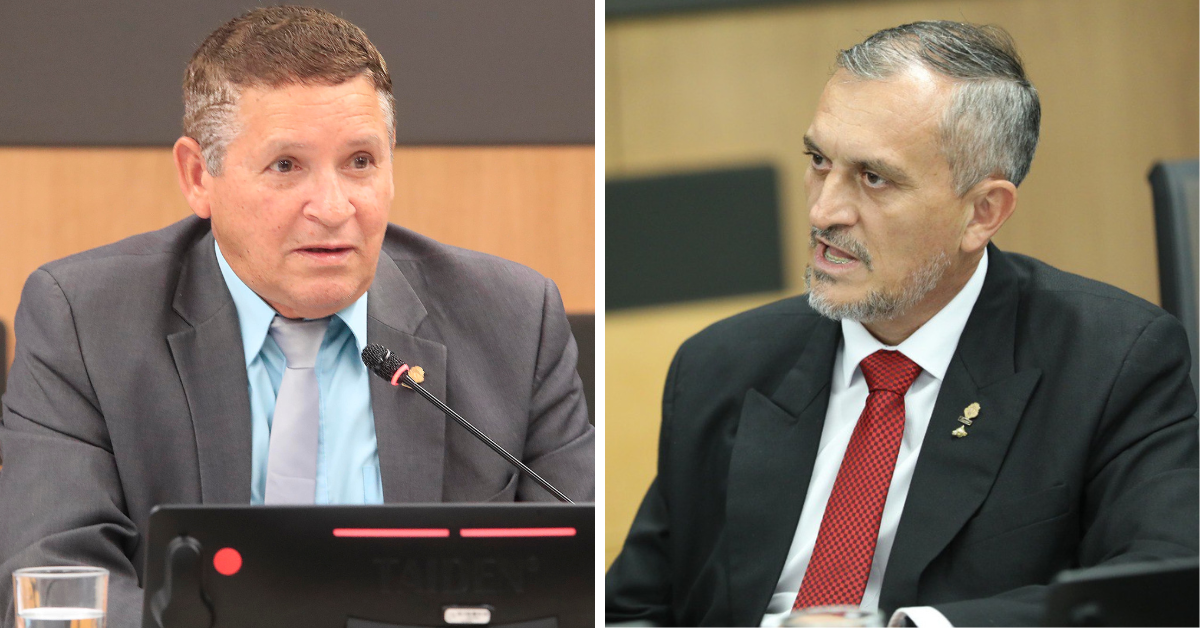 Los diputados chavistas Jorge Rojas y Daniel Vargas votaron a favor del informe que recomienda el resello de la reforma para permitir allanamientos las 24 horas.