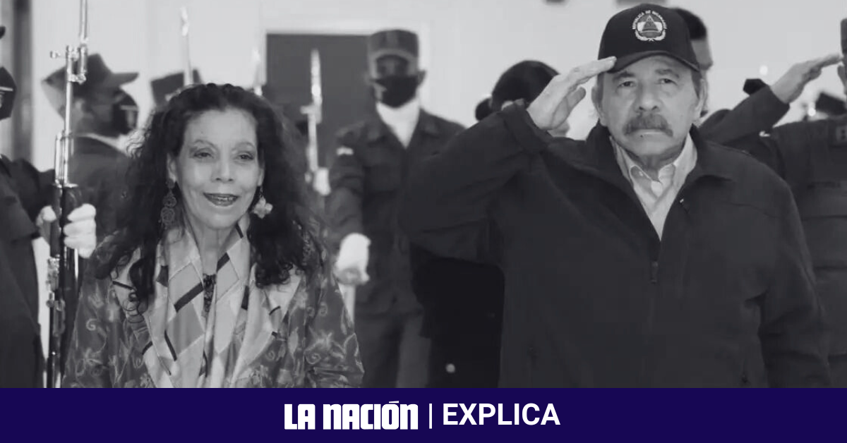 Daniel Ortega y Rosario Murillo, líderes del régimen nicaragüense. Las salidas de figuras clave generan dudas sobre la estabilidad y el control dentro del régimen.