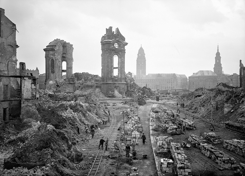 Dresde fue sometida a un bombardeo durante tres días. Casi 4.000 toneladas de bombas cayeron sobre ella. | FOTO: ARCHIVO