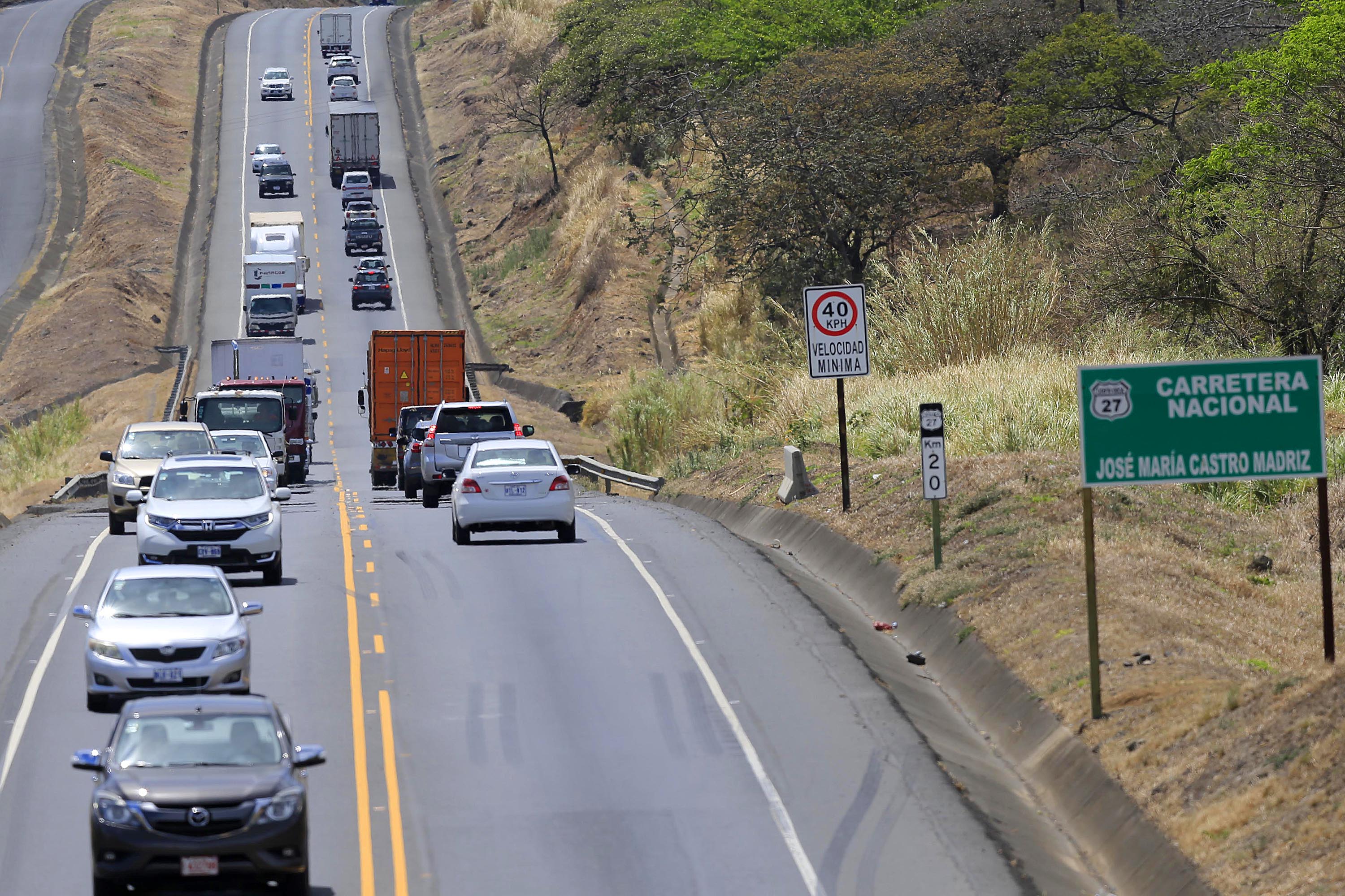 11/03/2021 Ruta27. La ampliación de la ruta 27 (Carretera Nacional, José María Castro Madriz), entre San José y puerto Caldera, costará unos $646 millones, según estimaciones de la concesionaria Globalvia que tiene a su cargo esa carretera. Foto" Rafael Pacheco