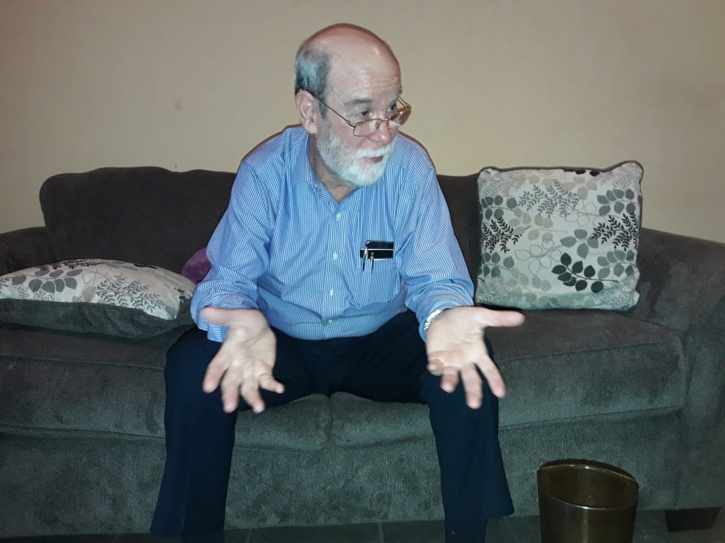 16-01-2019. El exmagistrado judicial nicaragüense, Rafael Solís Cerda, durante la entrevista exclusiva con La Nación.