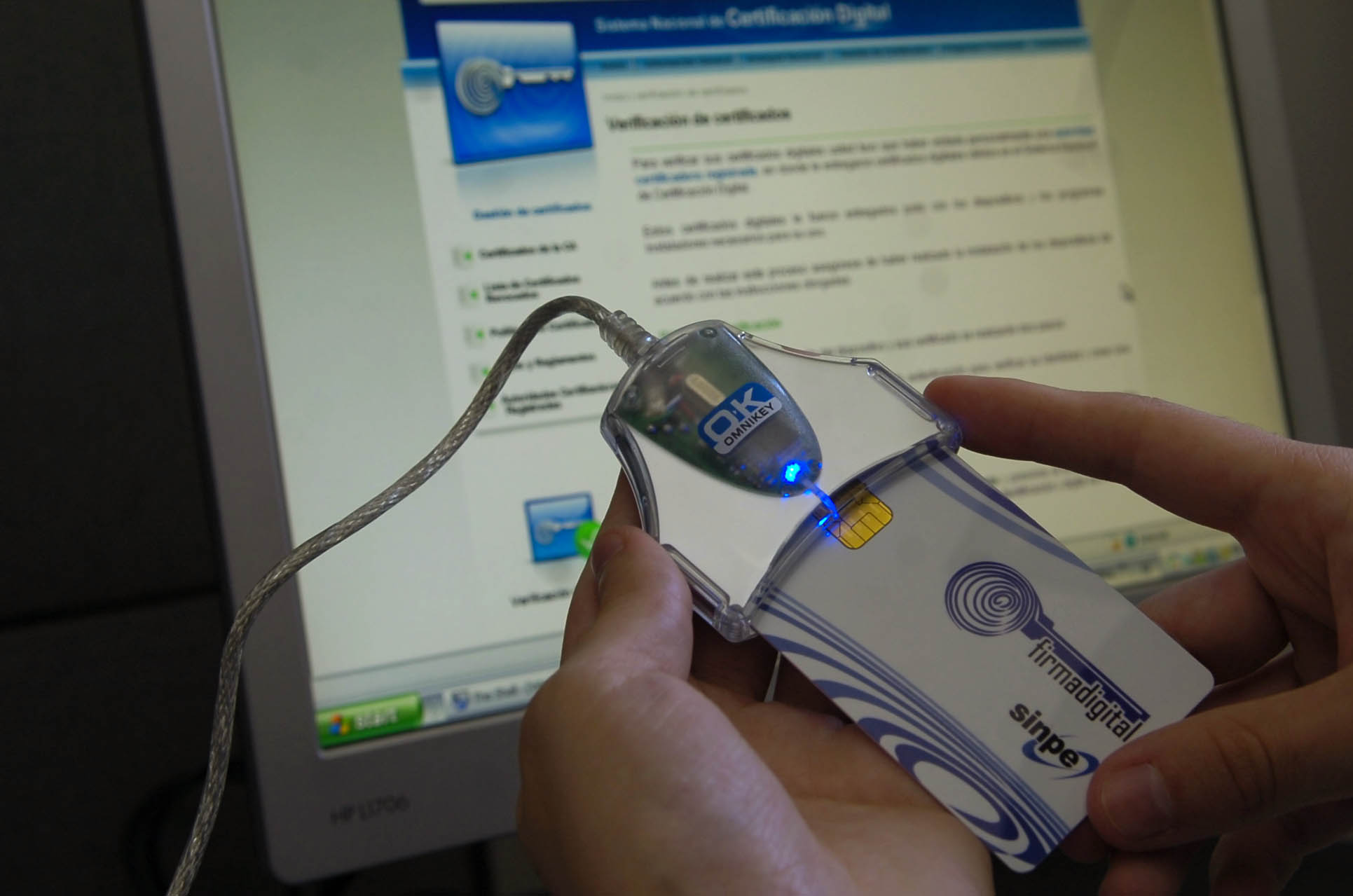 sistema de firma digital y software para su verificacion.