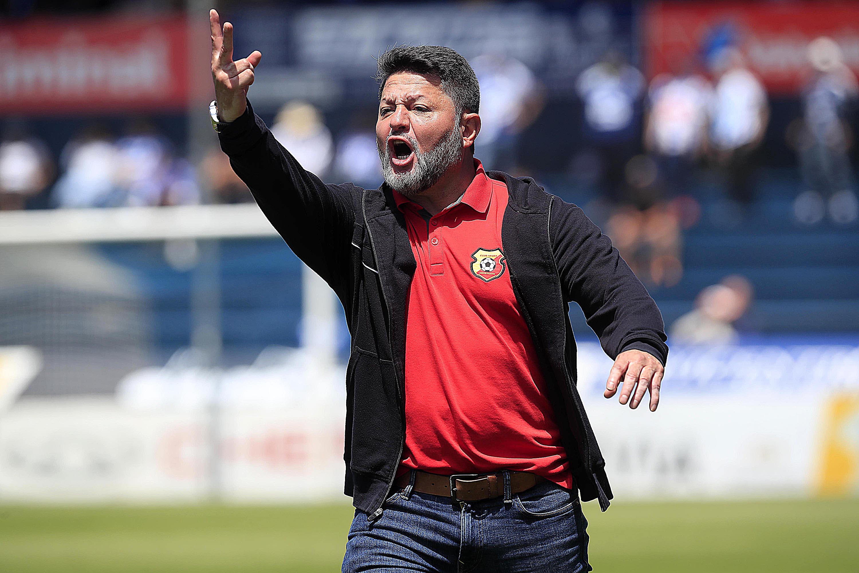 19/02/2023 Estadio Fello Meza, Cartago. El Club Sport Cartaginés recibió al Club Sport Herediano, en partido de la jornada 8 del Torneo de Clausura, Liga Promerica 2023. Jafet Soto, nuevamente director técnico florense