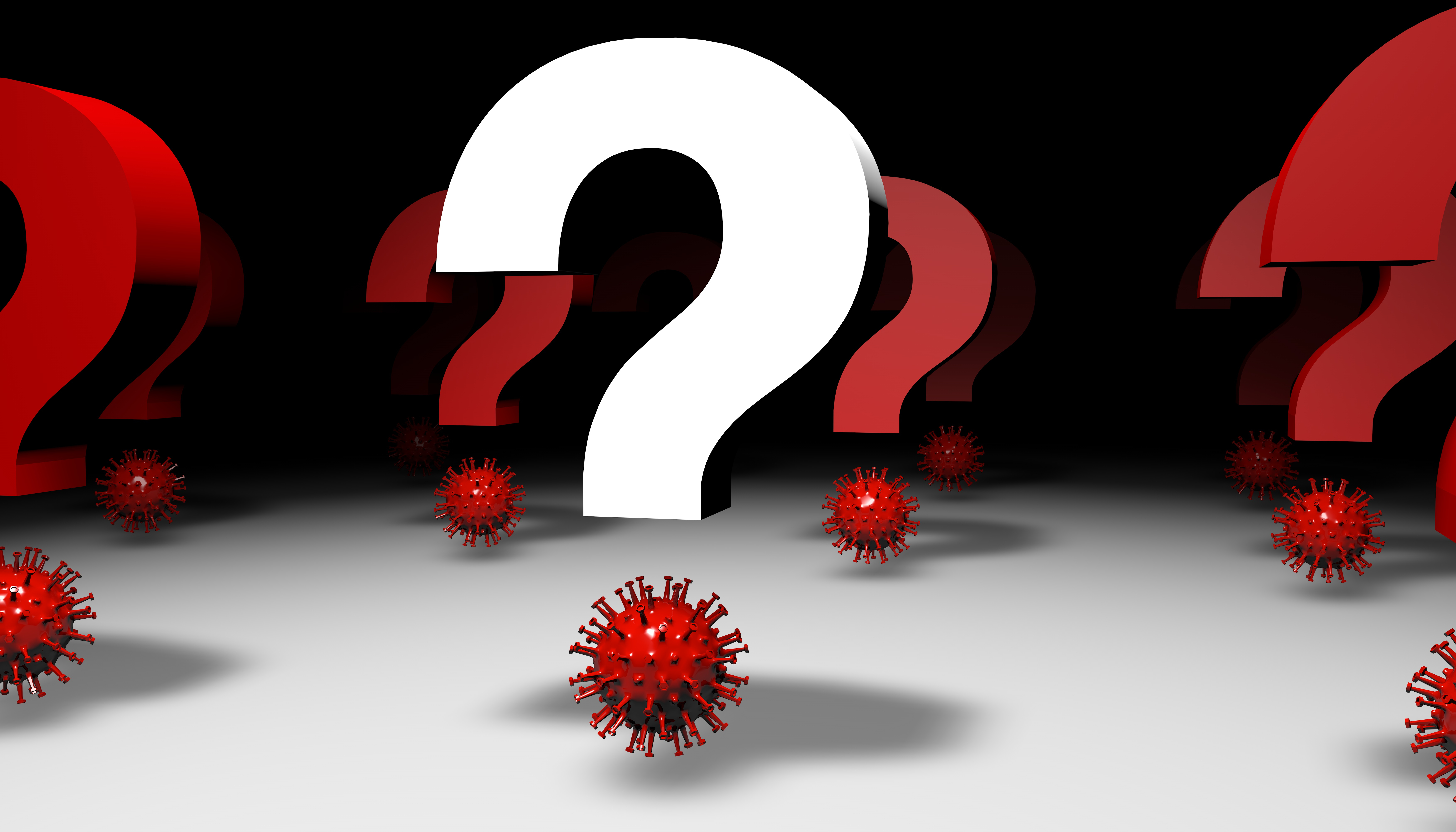 Pregunta, virus, fotografía de Shutterstock