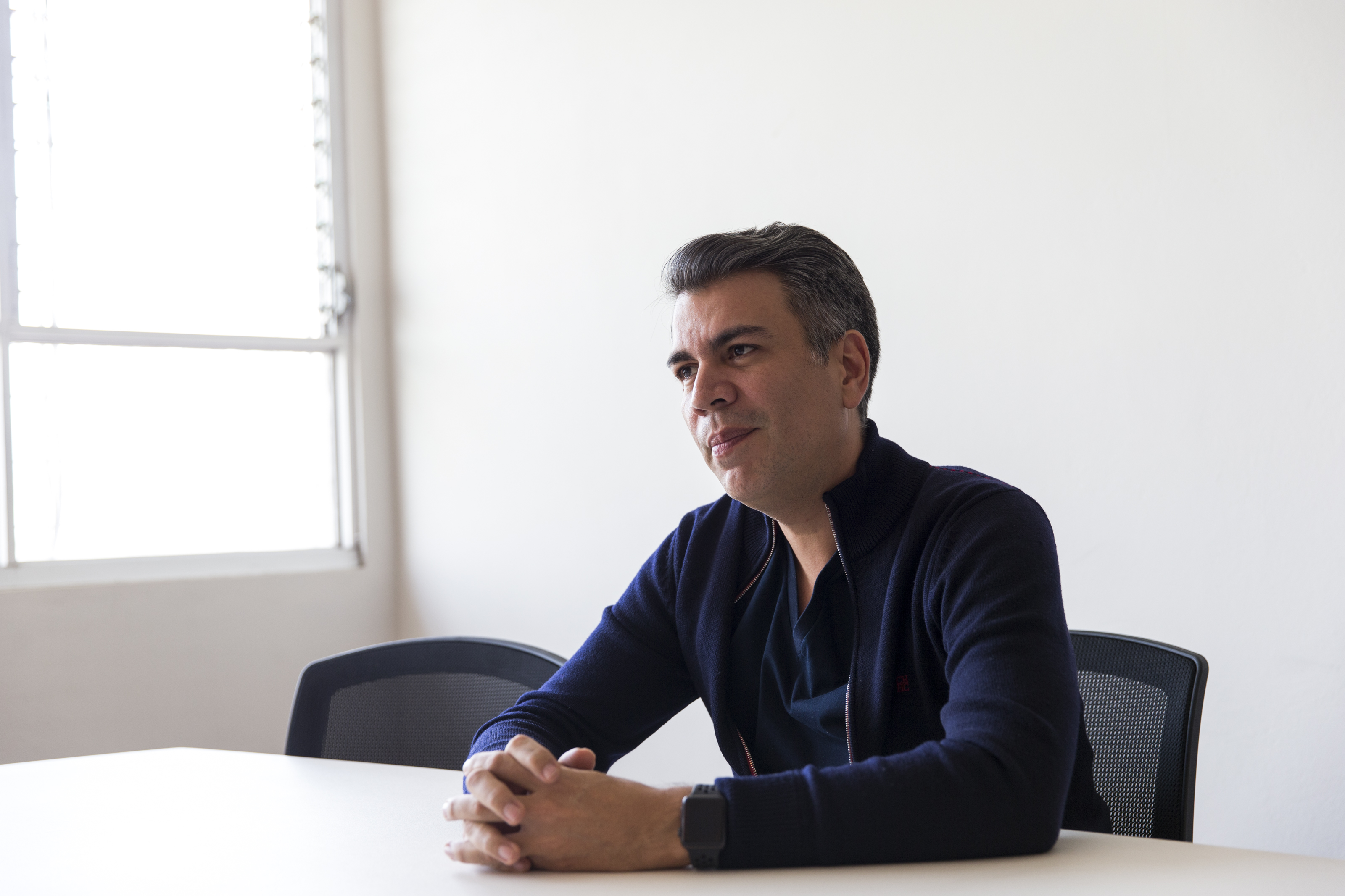 12/03/18. Sede de campaña de Fabricio Alvarado, Sabana Norte, San José, Costa Rica. Entrevista con el jefe de campaña de Fabricio Alvarado, Juan Carlos Campos. Fotografía: Alejandro Gamboa Madrigal