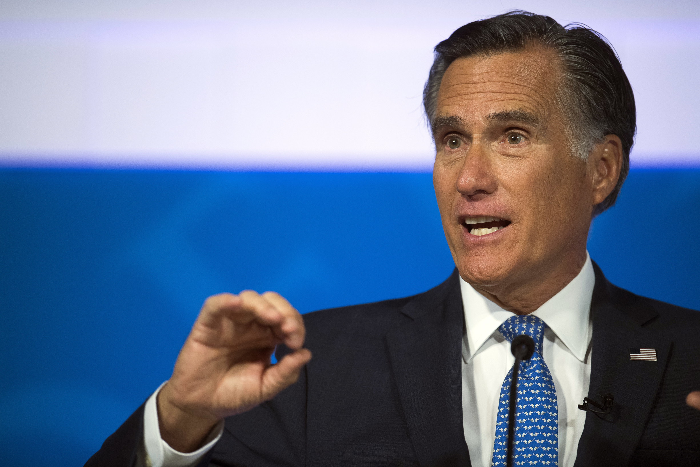 Mitt Romney participó en una actividad como candidato republicano, el 9 de octubre del 2018. Foto: AP