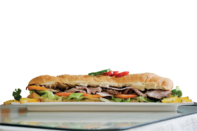El sándwich lápiz de la soda El Parque tiene un gran tamaño. | MARCELA BERTOZZI