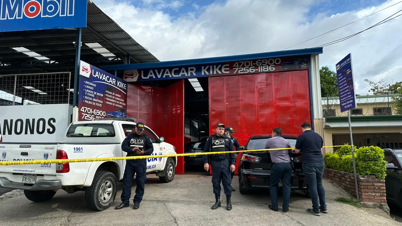 Doble homicidio ocurrió en este lavacar en San Rafael de Escazú.