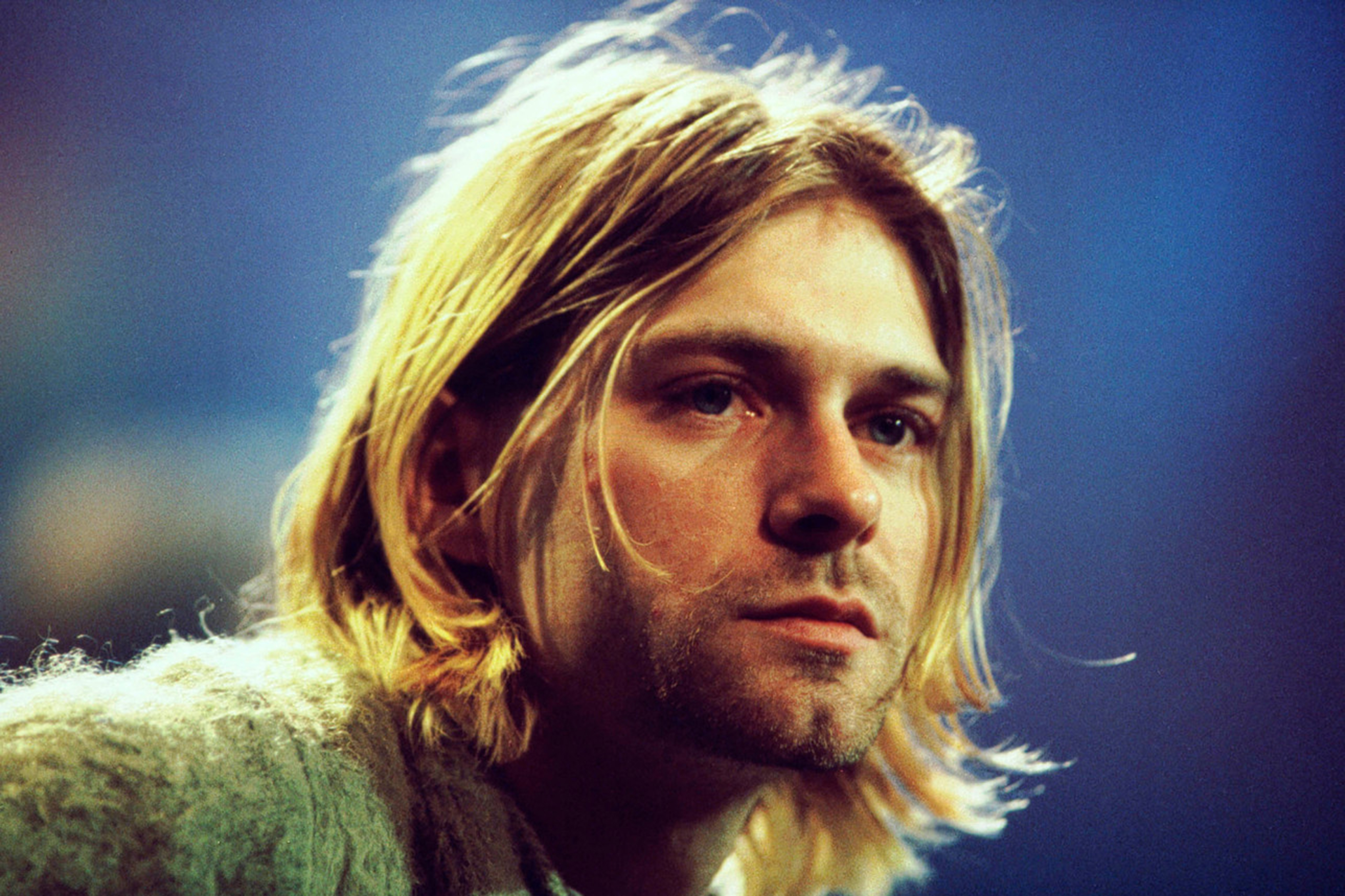 Kurt Cobain at Nirvana's 1993 taping of "MTV Unplugged" in New York City/AFP/archivoNación