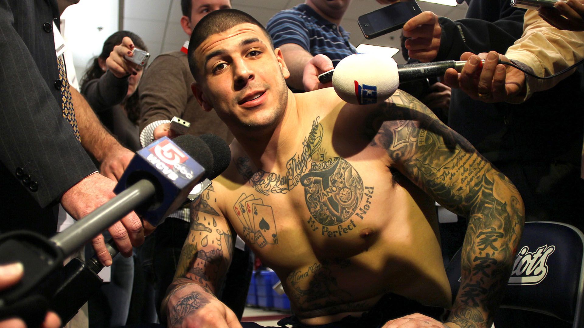 28/01/2020. Fotografías del documental Killer Inside the mind of Aaron Hernandez de netflix. Foto: Netflix.