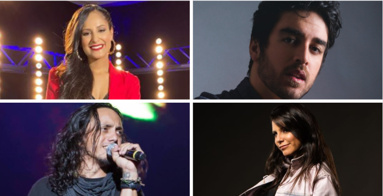 Joss Araya, Rodrigo Lagunas, Ed Quesada e Iriabelle Gonzáles se disputarán el trofeo de la sexta temporada de 'Tu cara me suena' este domingo 21 de noviembre. Foto: Archivo