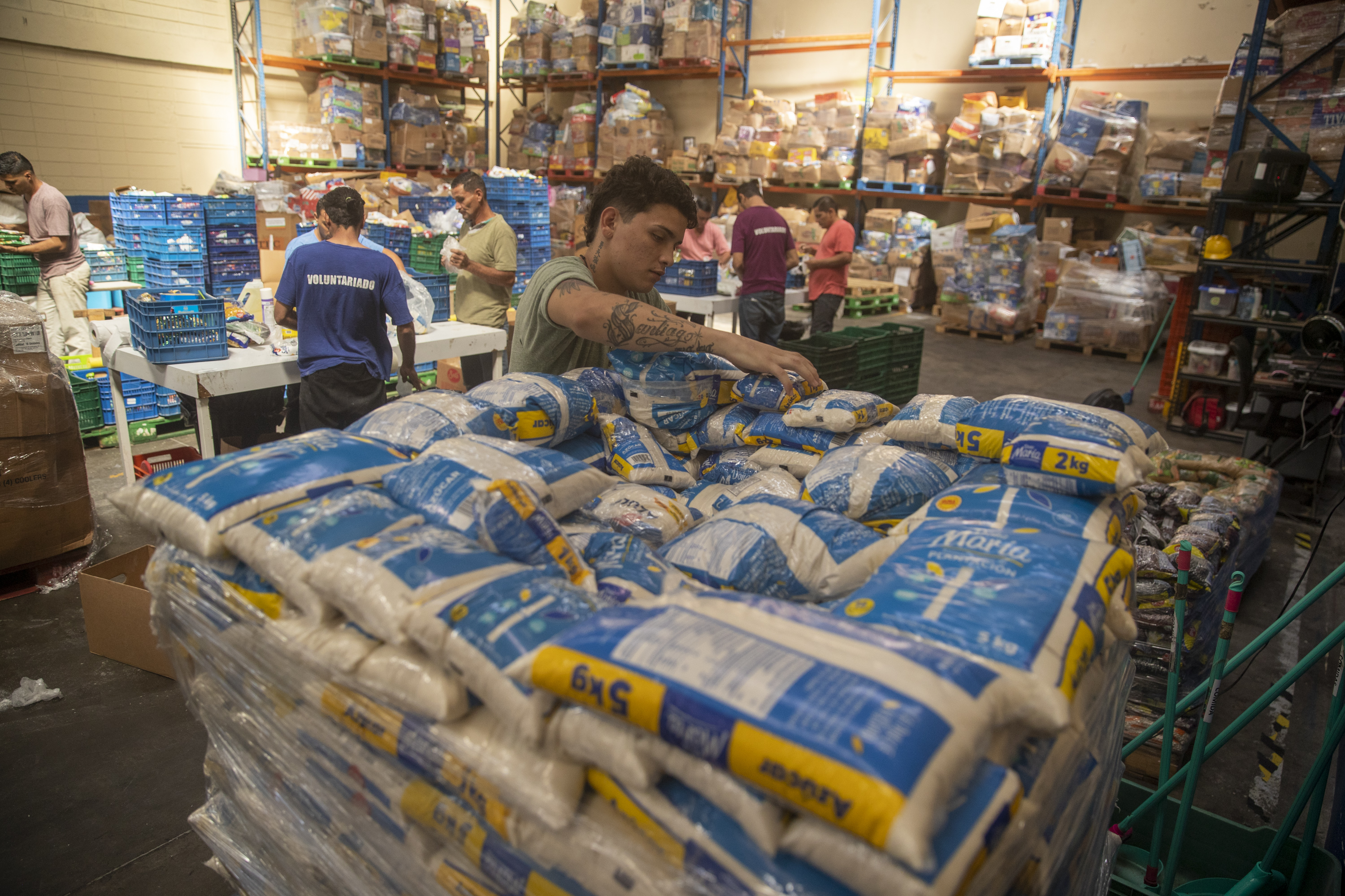 06/01/2023, San José, Pavas, Banco de Alimentos, fotografías de como funciona el Baco de Alimentos. En la fotografía Andres Calderón.