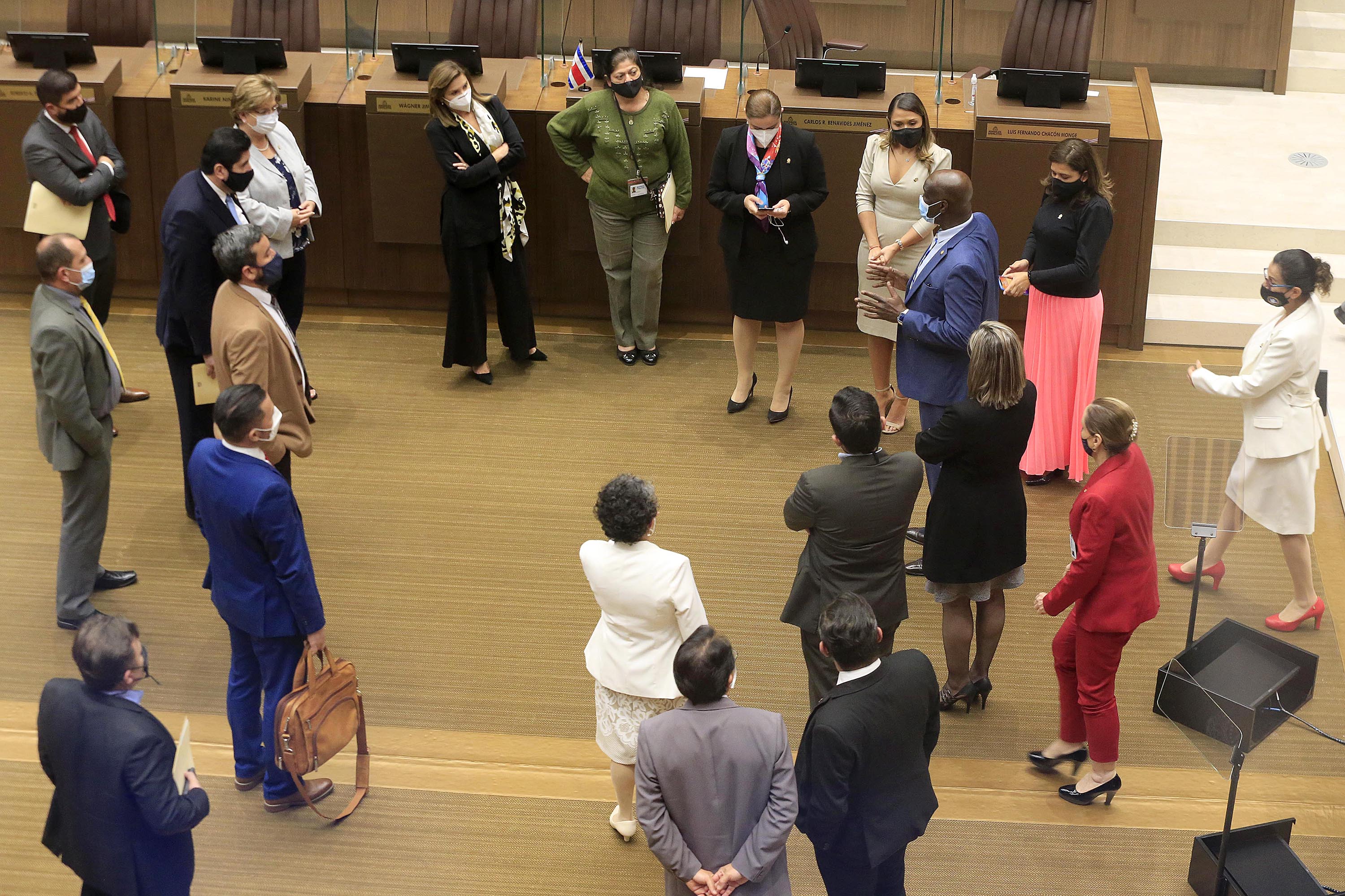 20/01/2021 Asamblea Legislativa. La ministra de Educación, Giselle Cruz, comparece ante los diputados en el Plenario Legislativo. La ministra no pudo terminar de su comparecencia porque se rompió el quórum. Foto: Rafael Pacheco