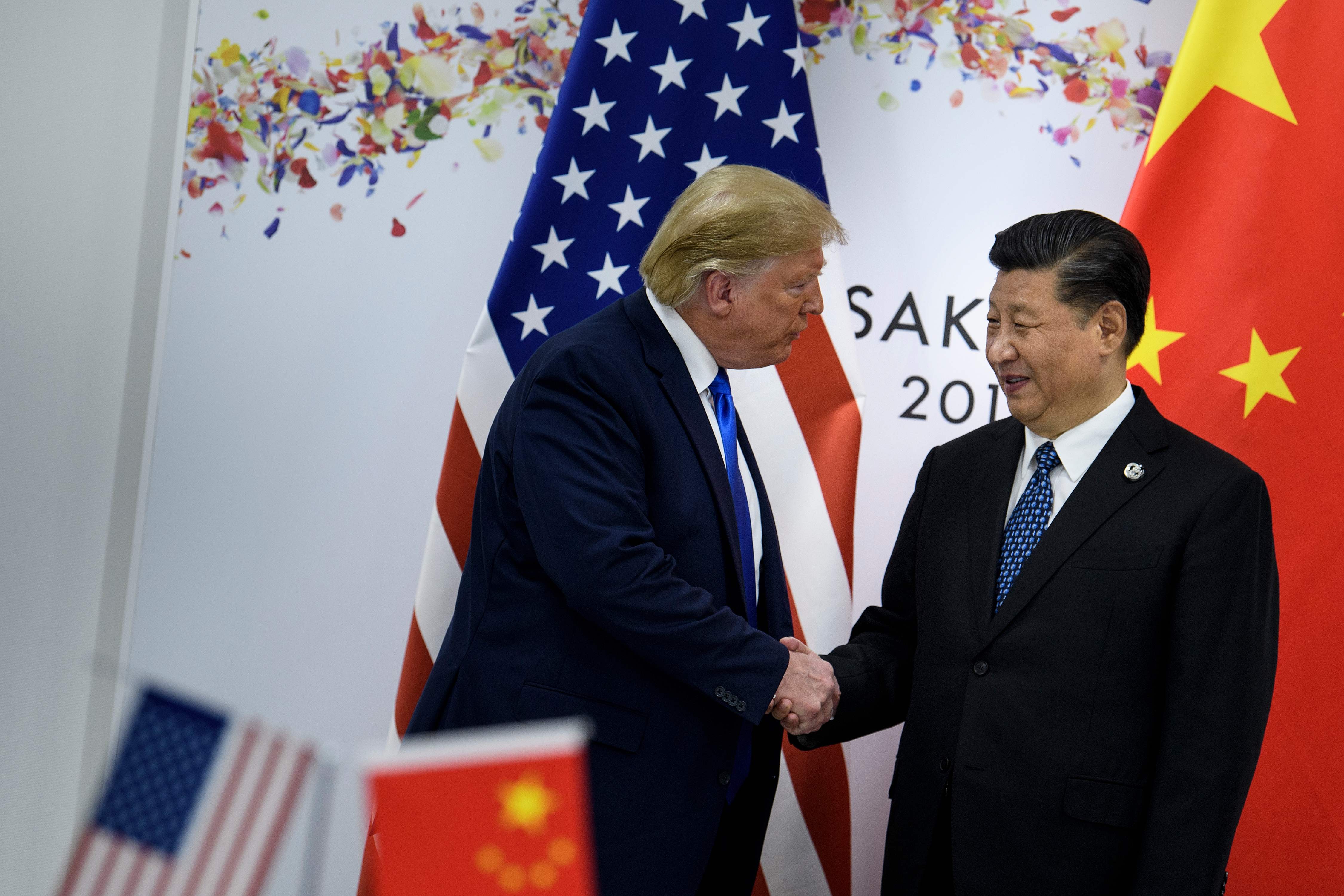 "Tuvimos una muy buena reunión con el presidente chino Xi (...) Yo diría que excelente”, dijo Trump. Foto:AFP.