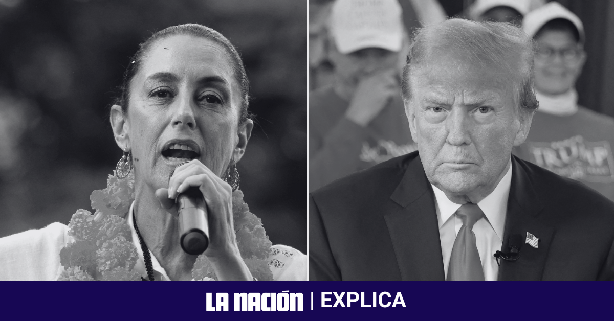 Claudia Sheinbaum sostuvo dos diálogos telefónicos con Donald Trump, donde este advirtió que impondría un arancel del 25% a las exportaciones mexicanas si no se detenía la migración ilegal y el tráfico de fentanilo. Foto: AFP