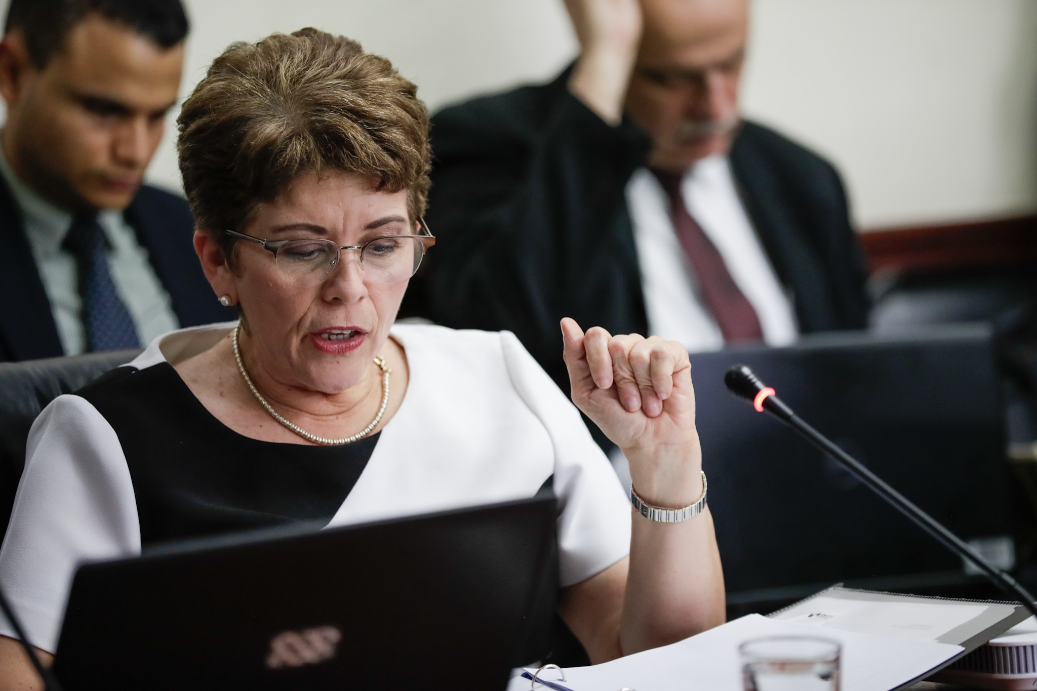 02/07/2019. Comisión de Asuntos Hacendarios, Asamblea Legislativa, San José, Costa Rica, Comparecencias de Marta Eugenia Acosta Zúñiga Contralora General de la República ante la Comisión de Asuntos Hacendarios. Los diputados presentes fueron: Ana Lucia Delgado, Maria Monge, Laura Guido, Welmer Ramos, Rodolfo Peña, Gustavo Viales, Harllan Hoepelman, Marulin Azofeifa, Carlos Luis Avendaño Calvo, David Gourzong y Wagner Jiménez. Fotografía: Alejandro Gamboa Madrigal