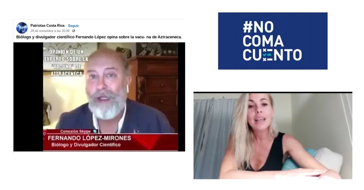 En una de las grabaciones habla Fernando López Mirones, un biólogo especializado en zoología y documentalista. En la otra aparece una mujer que se identifica como Silvia Franch, quien usa sus redes sociales para promover un negocio digital de mercadeo multinivel.