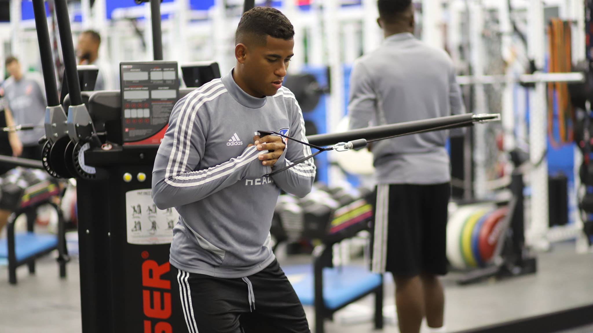 Allan Cruz en un entrenamiento del FC Cincinnati. Fotografía: Facebook del FC Cincinnati.
