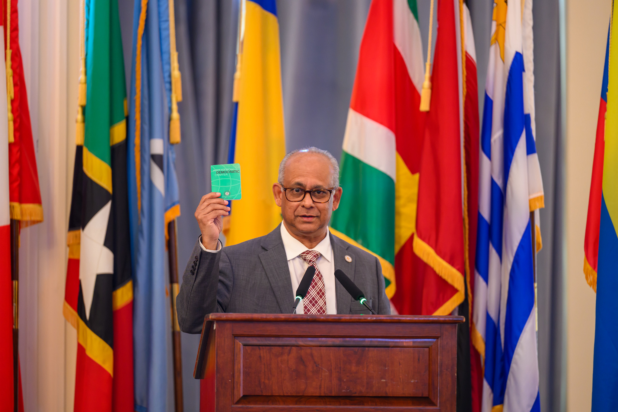 Albert R. Ramdin es el Secretario General de la Organización de Estados Americanos.