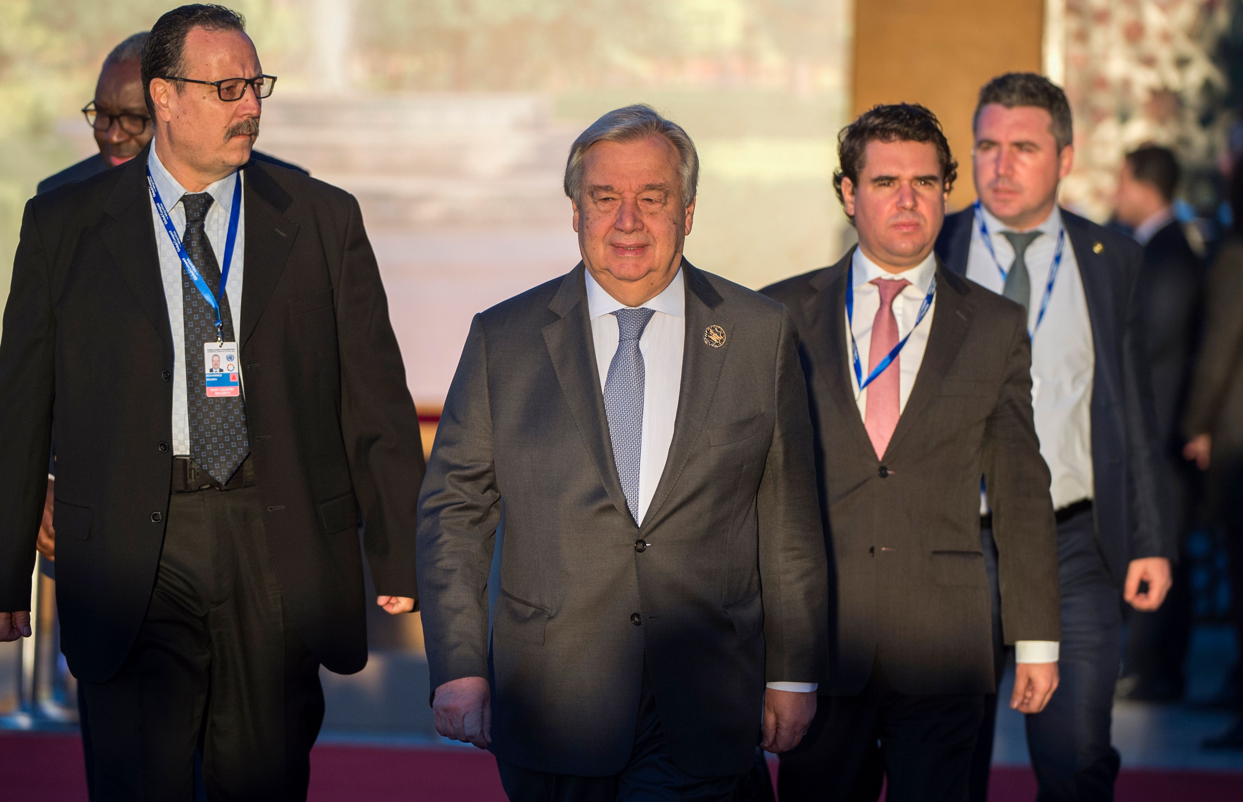 El secretario general de la ONU, Antonio Guterres, asistió a la conferencia de las Naciones Unidas sobre migración, el 10 de diciembre del 2018. Foto: AFP