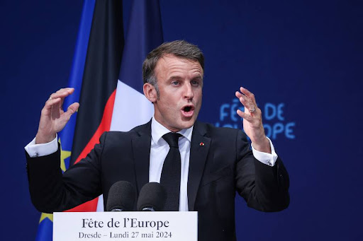 La guerra entre Ucrania y Rusia afectó la seguridad y paz europeas, afrimó Macron.