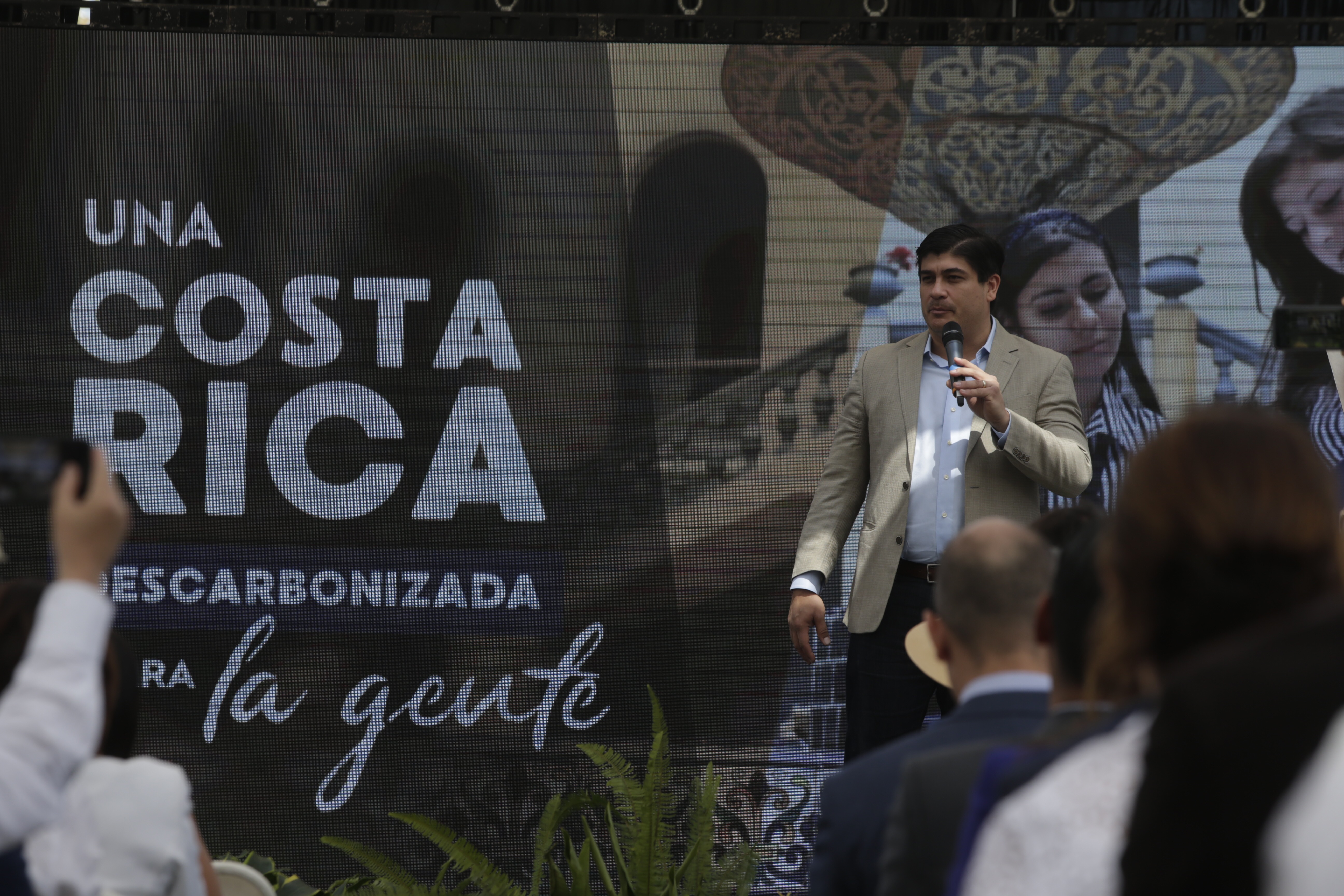 24/02/2019. Museo de arte Costarricense, San José, Costa Rica. Presentación plan nacional de descarbonización. En la actividad estuvo presente, Carlos Alvarado presidente República de Costa Rica, Claudia Dobles primera Dama. Fotografía: Alejandro Gamboa Madrigal.