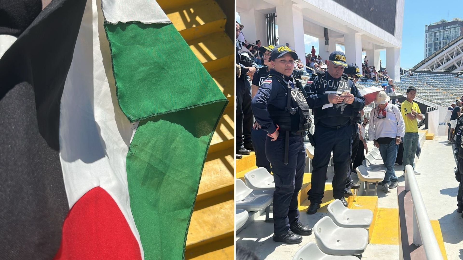 Fuerza Pública detuvo a dos manifestantes propalestinos dentro del INS Estadio.