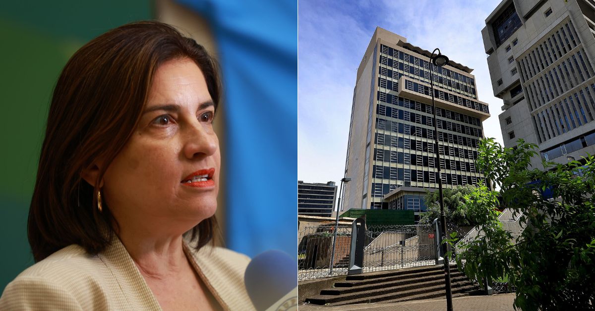 En la imagen Marta Esquivel y la fachada de la CCSS