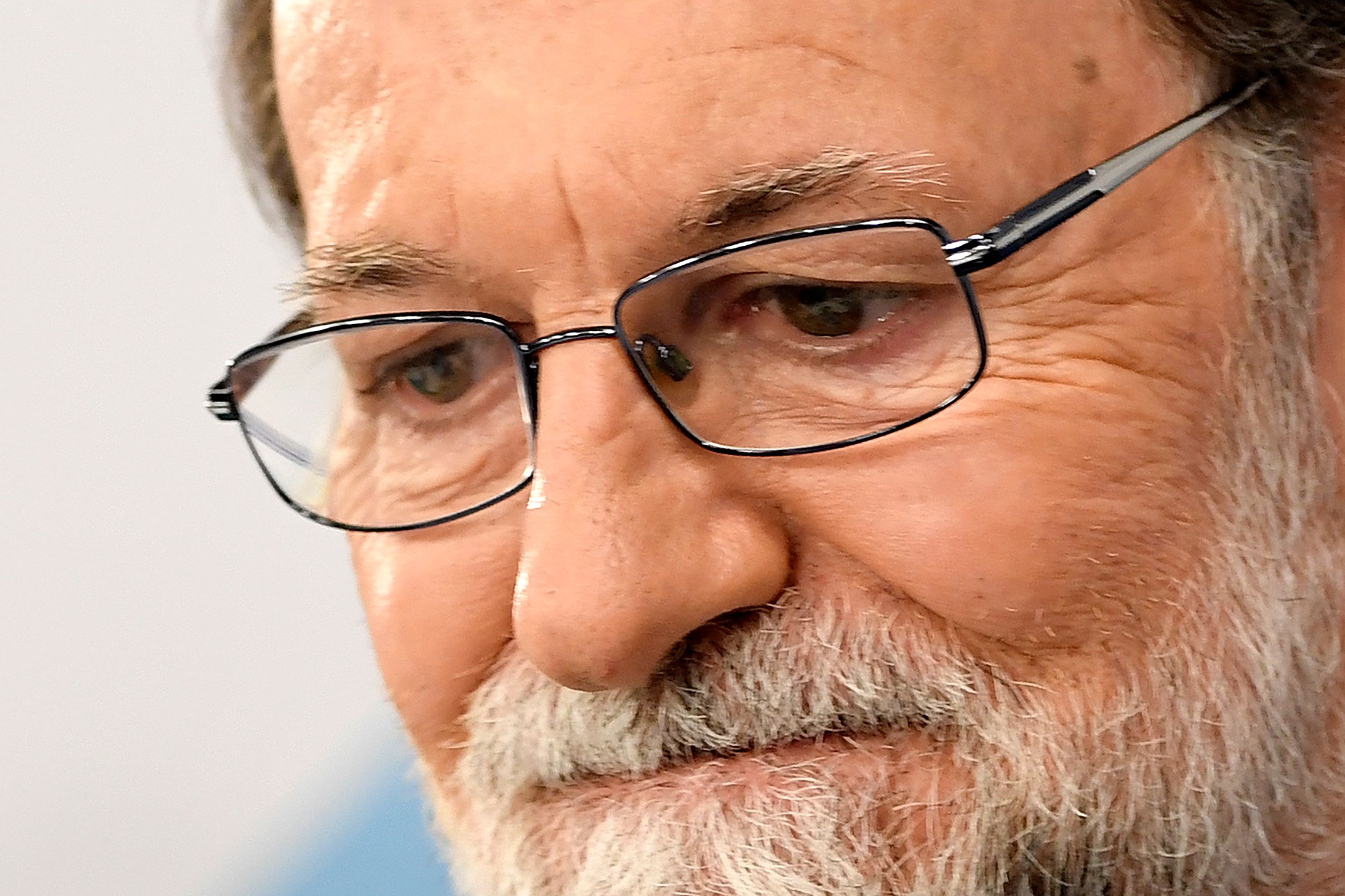 Former Spanish prime minister Mariano Rajoy attends a People's Party (PP) meeting of the national executive committee held at the PP headquarters in Madrid, on June 5, 2018.
Mariano Rajoy announced today he was resigning as head of Spain's conservative Popular Party (PP) after being ousted as prime minister by a vote of no-confidence last week.
/ AFP PHOTO / GABRIEL BOUYS