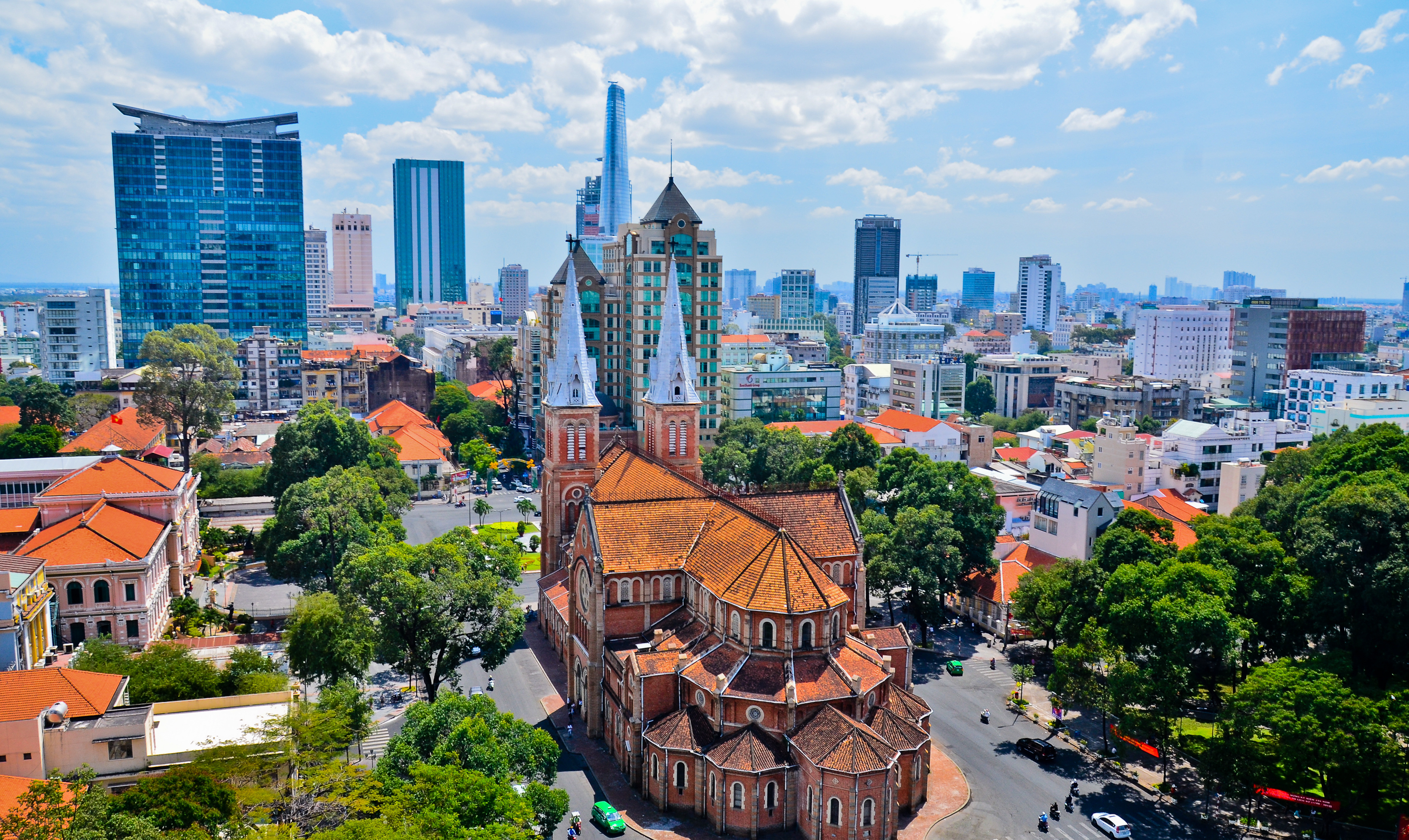 Imagen de Ho Chi Minh, ciudad al sur de Vietnam.