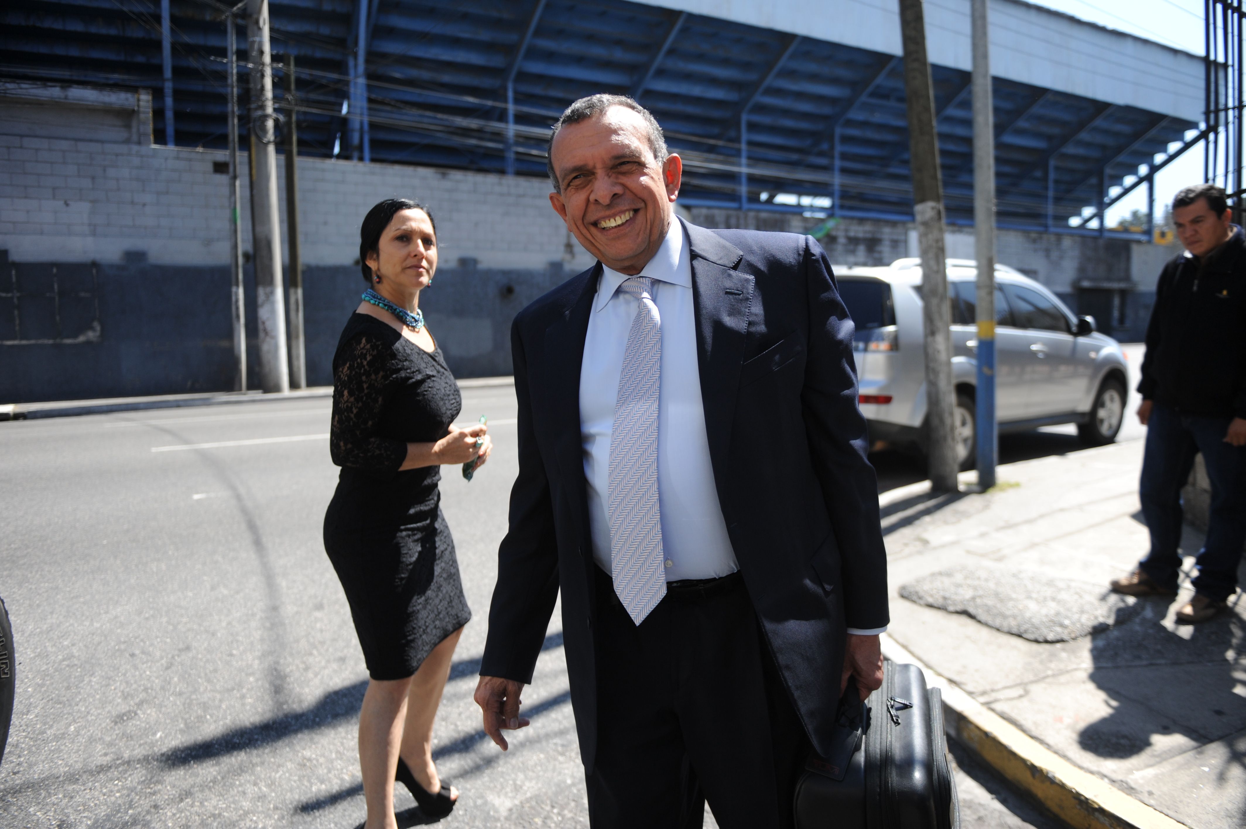 El expresidente Porfirio Lobo el 28 de enero del 2015 en Ciudad de Guatemala.