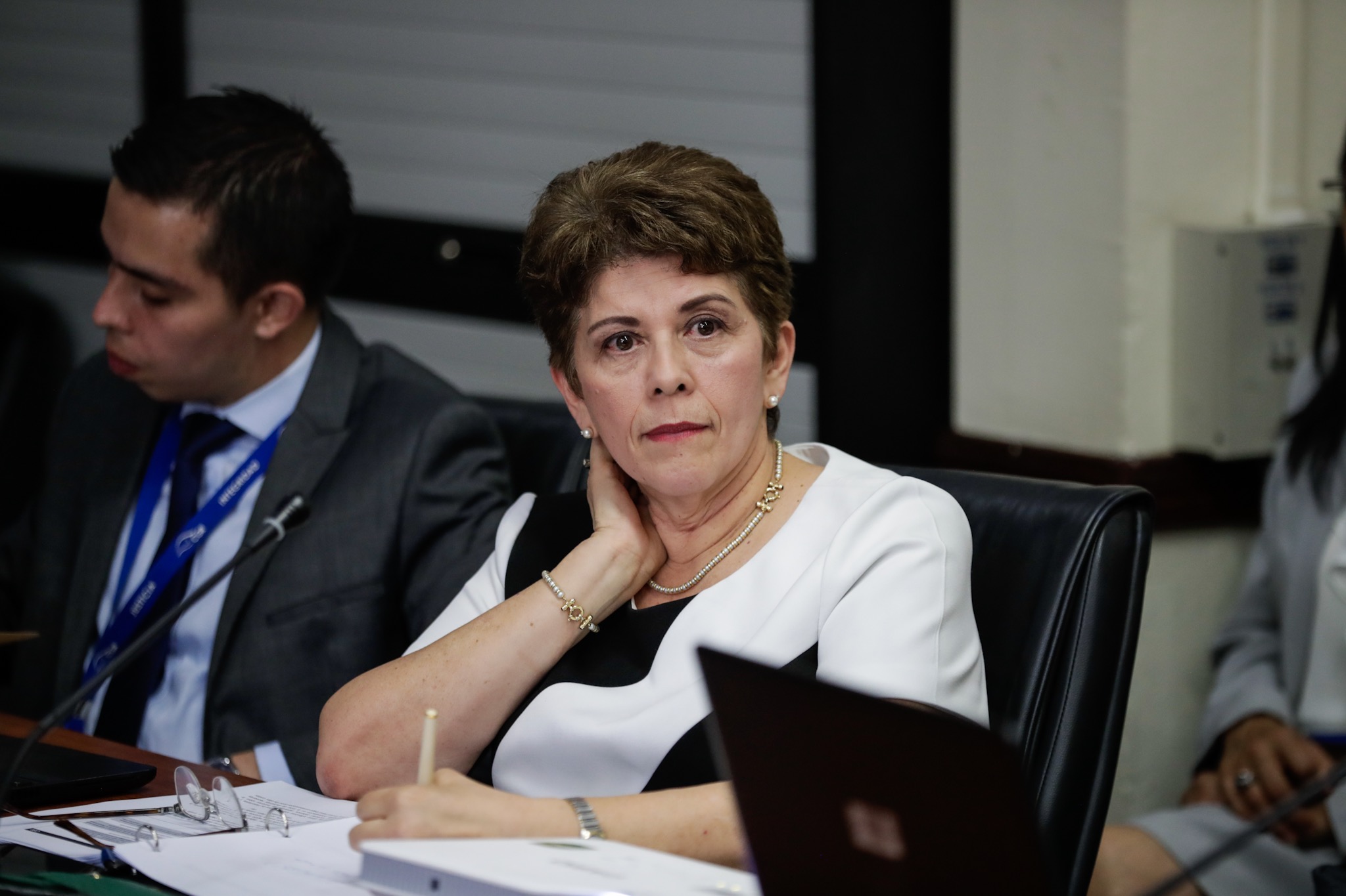 02/07/2019. Comisión de Asuntos Hacendarios, Asamblea Legislativa, San José, Costa Rica, Comparecencias de Marta Eugenia Acosta Zúñiga Contralora General de la República ante la Comisión de Asuntos Hacendarios. Los diputados presentes fueron: Ana Lucia Delgado, Maria Monge, Laura Guido, Welmer Ramos, Rodolfo Peña, Gustavo Viales, Harllan Hoepelman, Marulin Azofeifa, Carlos Luis Avendaño Calvo, David Gourzong y Wagner Jiménez. Fotografía: Alejandro Gamboa Madrigal