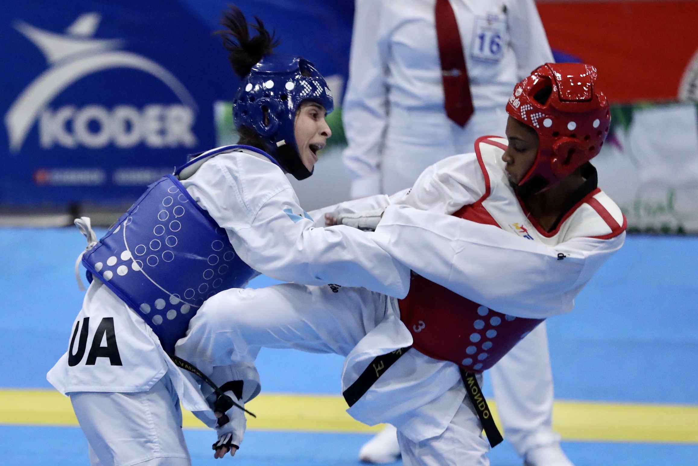 11/03/2020, Heredia, Palacio de los Deportes, torneo clasificatorio continental de taekwondo, en el que participaron los ticos Juan José Soto y Neshy Lee Lindo, con la posibilidad de clasificar a Juegos Olímpicos Tokio 2020. Fotografía José Cordero