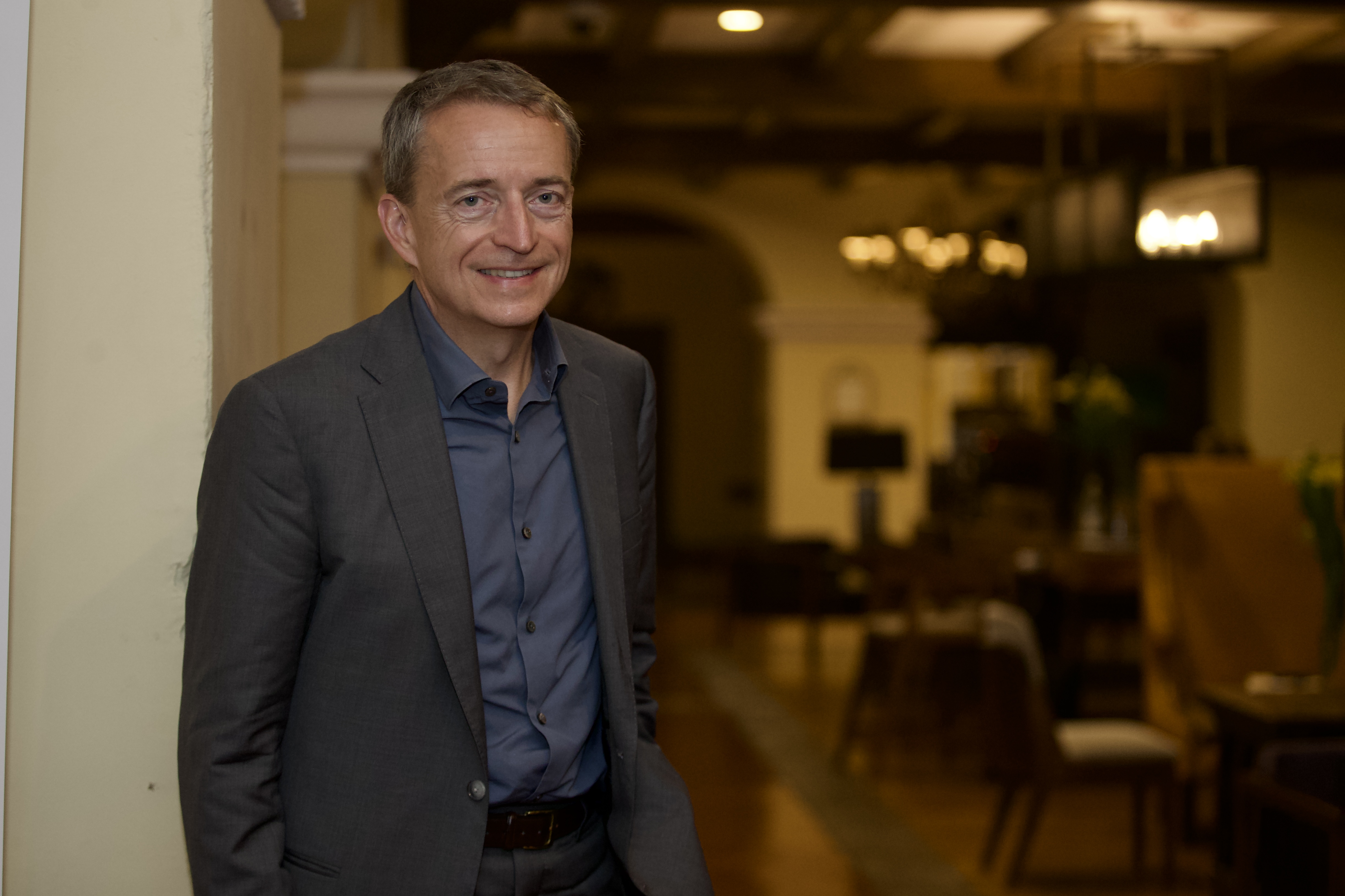 09/08/2022, Heredia, Belen, Hotel Marriot, entrevista con el CEO de Intel Pat Gelsinger.