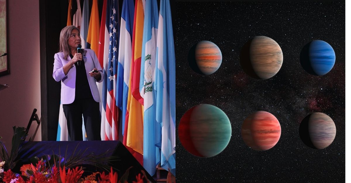 Sandra Cauffman dio su charla sobre los exoplanetas.
Imagen: Priscila Campos / ESA/Hubble & NASA