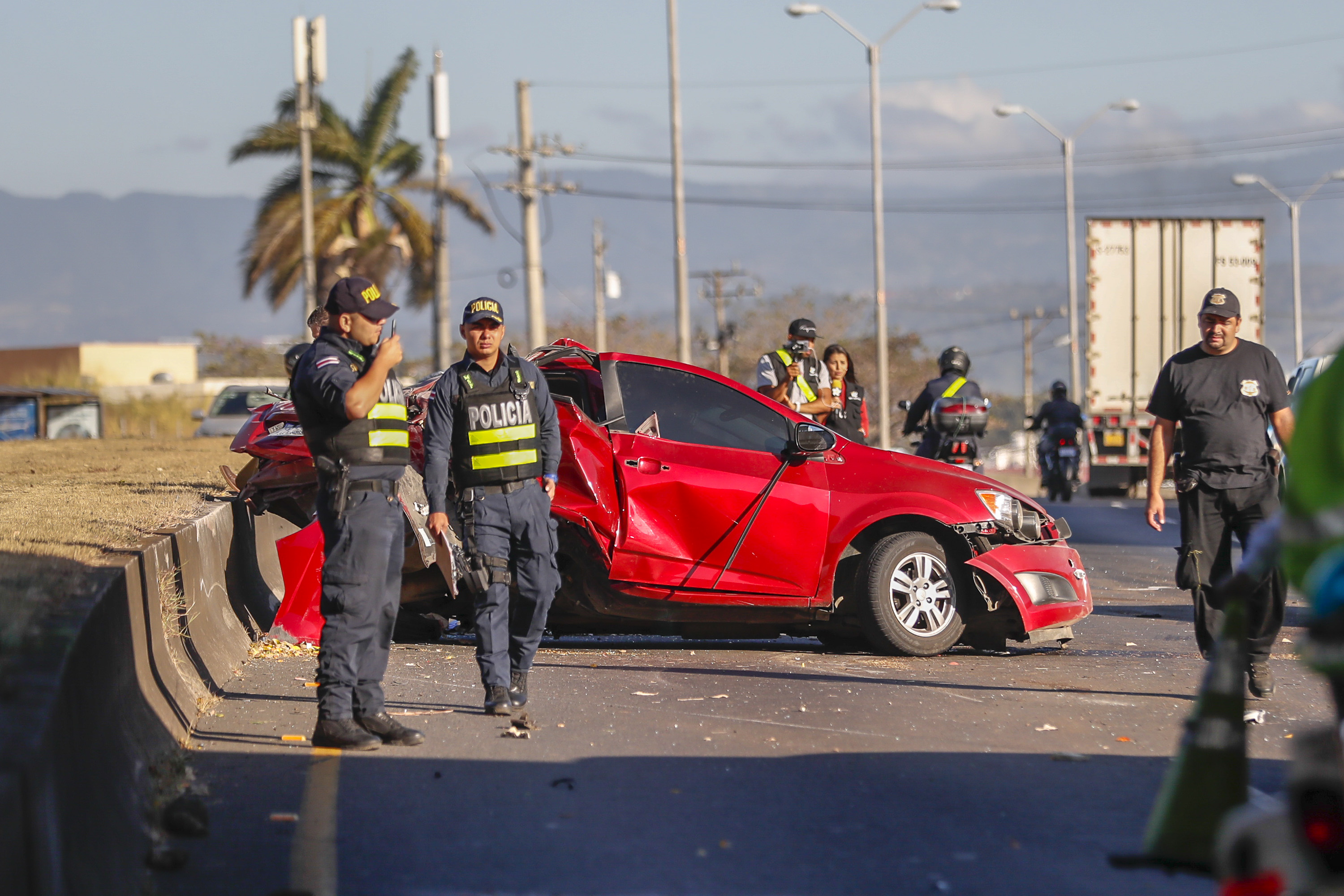 15/03/2018, Alajuela, recorrido por el Invu Las Cañas y Río Segundo, para ver si se hacia mucha presa debido al cierre de la carretera en el cruce de el Invu Las Cañas y la salida a la pista General Cañas. Fotografía José Cordero