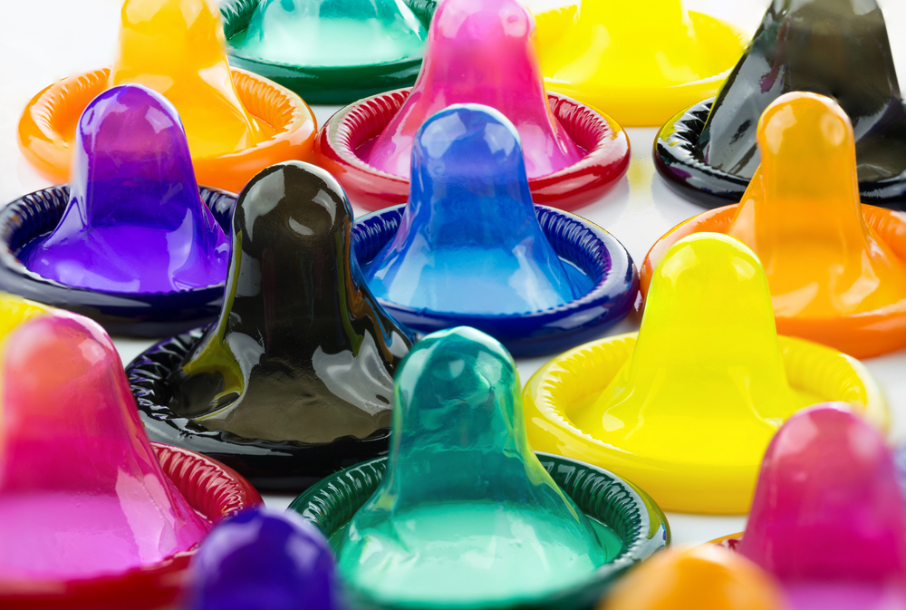 Un grupo de condones abiertos.