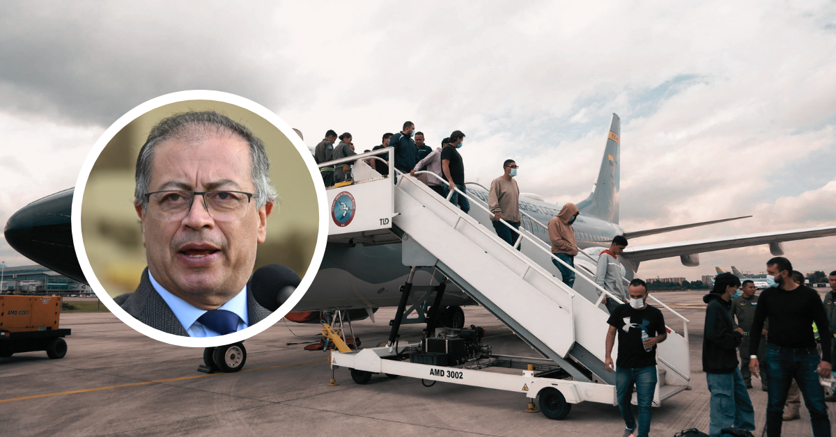 Gobierno de Gustavo Petro financiará el traslado de sus deportados desde EE. UU. 'para asegurar condiciones dignas', tras una disputa diplomática de Colombia con el presidente Trump.
