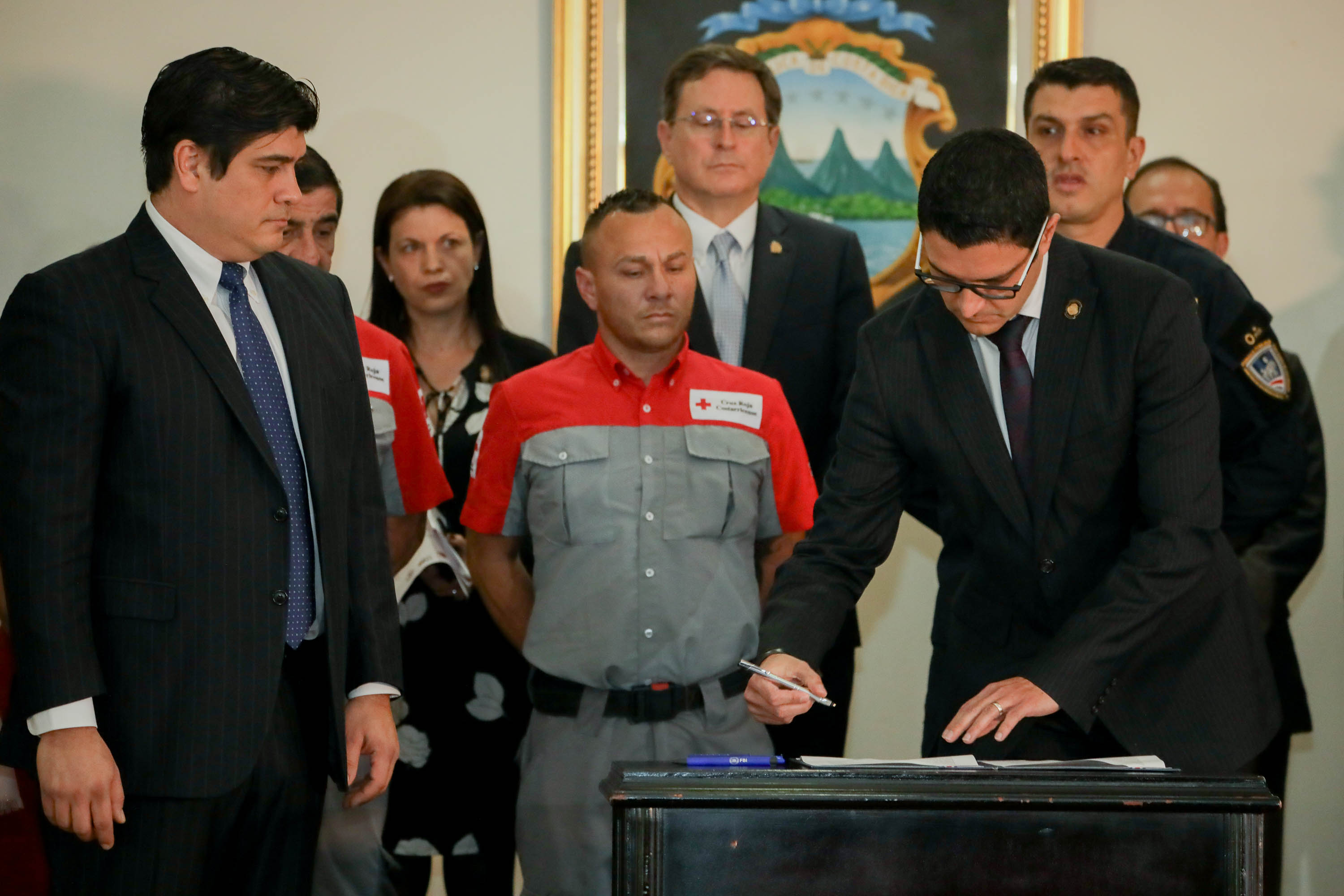 Gobierno anuncia Declaración de Estado de Emergencia Nacional, Casa Presidencial, Costa Rica. 16 Marzo 2020. Foto: Roberto Carlos Sánchez @rosanchezphoto