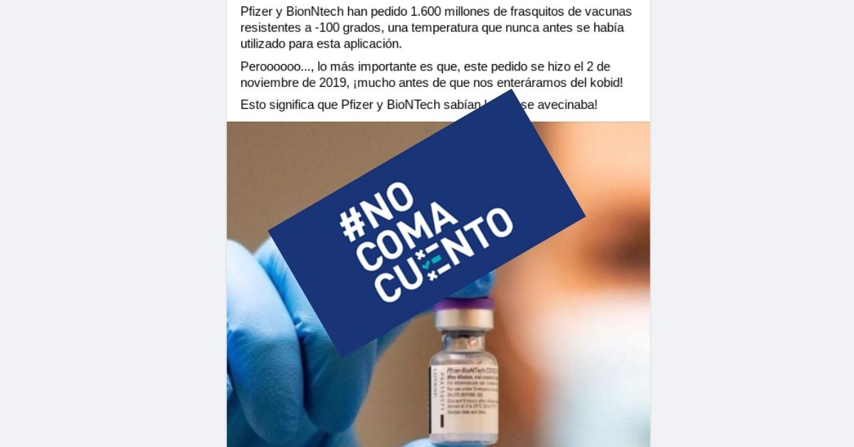 Contrario a lo que afirma la publicación en Facebook, la empresa Schott le dijo a la agencia Reuters que había rechazado solicitudes de reservas de viales realizadas por grandes compañías farmacéuticas, porque no quería comprometerse con ninguna antes de saber si sus productos funcionarían.