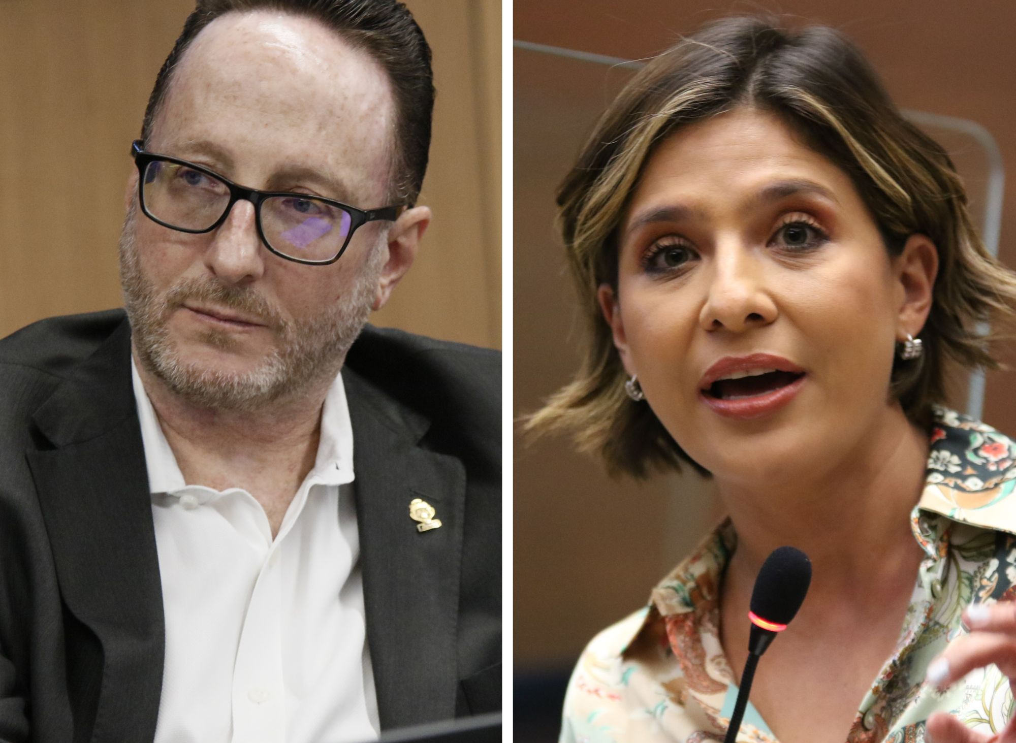 28/11/2022. Eli Feinzaig, diputado del PLP, y Daniela Rojas, del PUSC, criticaron la resolución de la Sala IV que extendió la territorialidad del impuesto de renta.