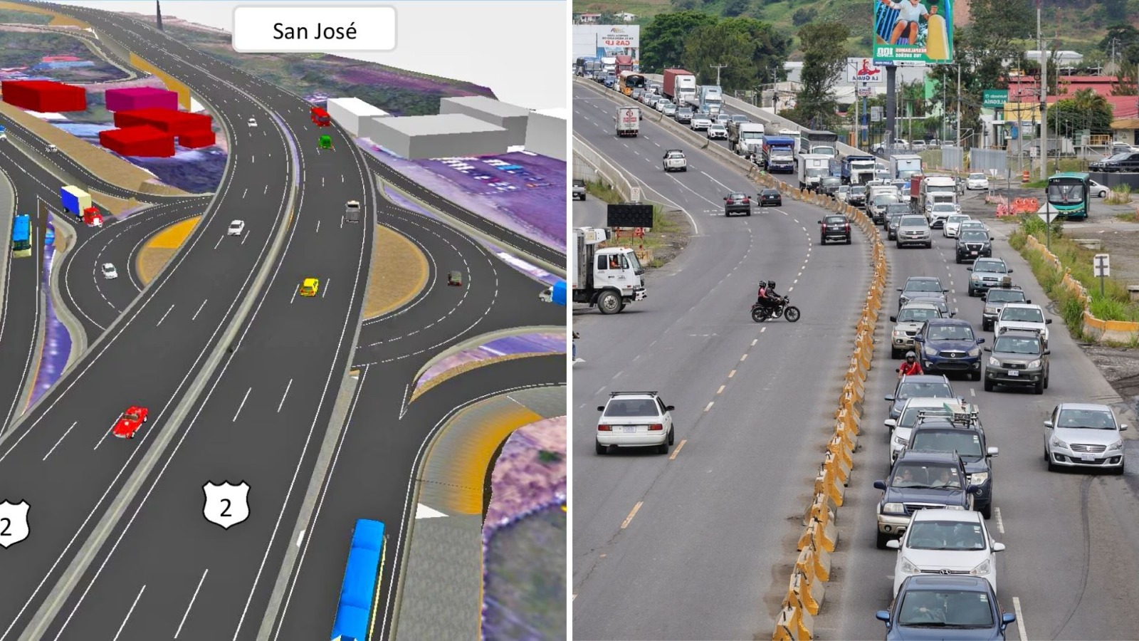 La ampliación de la ruta entre San José y Cartago se comenzaría a construir en el 2027 y su ejecución se haría en dos etapas, que tardarían alrededor de dos años cada una. Una vez puesto en servicio todo el corredor, el tiempo de viaje entre San José y Cartago se reduciría a media hora, según las estimaciones de la empresa. Actualmente, ese recorrido es de más de una hora en carro, y de entre hora y media y dos horas en autobús.