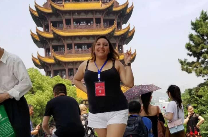 Paola Reyes Pérez, tica que vive en Wuhan, China