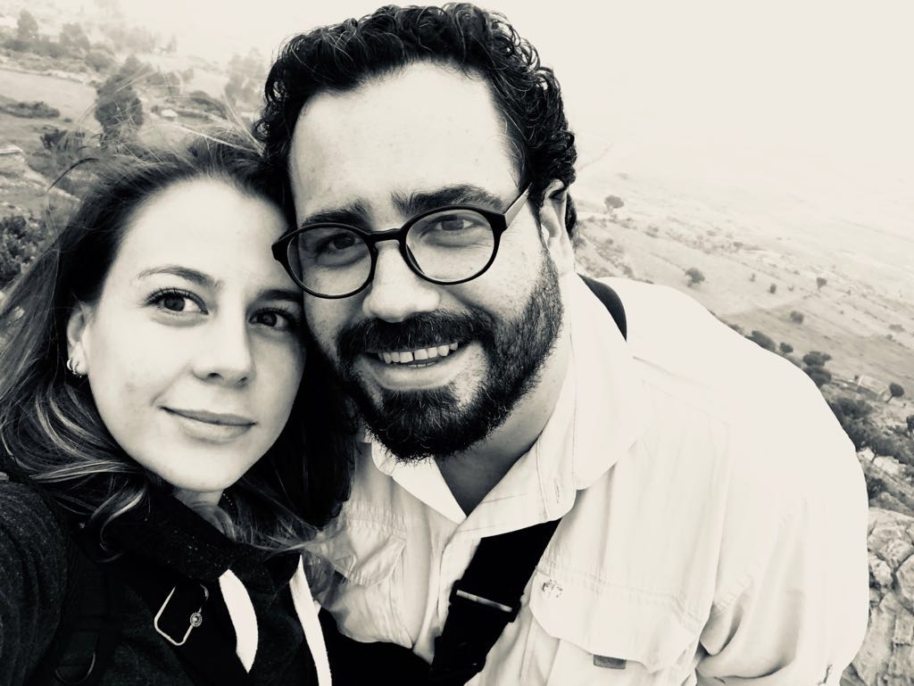El tico Dayán Armando Rodríguez Barrantes y su esposa Stephany Rojas Chávez en Etiopía.
