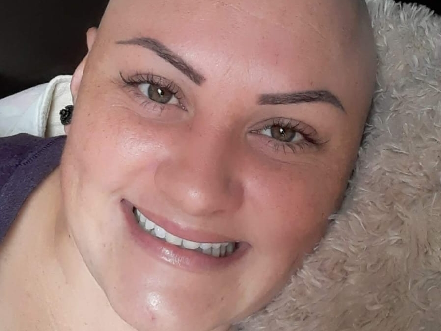 Stephanie Vargas Villalobos, paciente con cáncer de mama triple negativo. 35 años, vecina de San Antonio de Naranjo. Octubre 2023