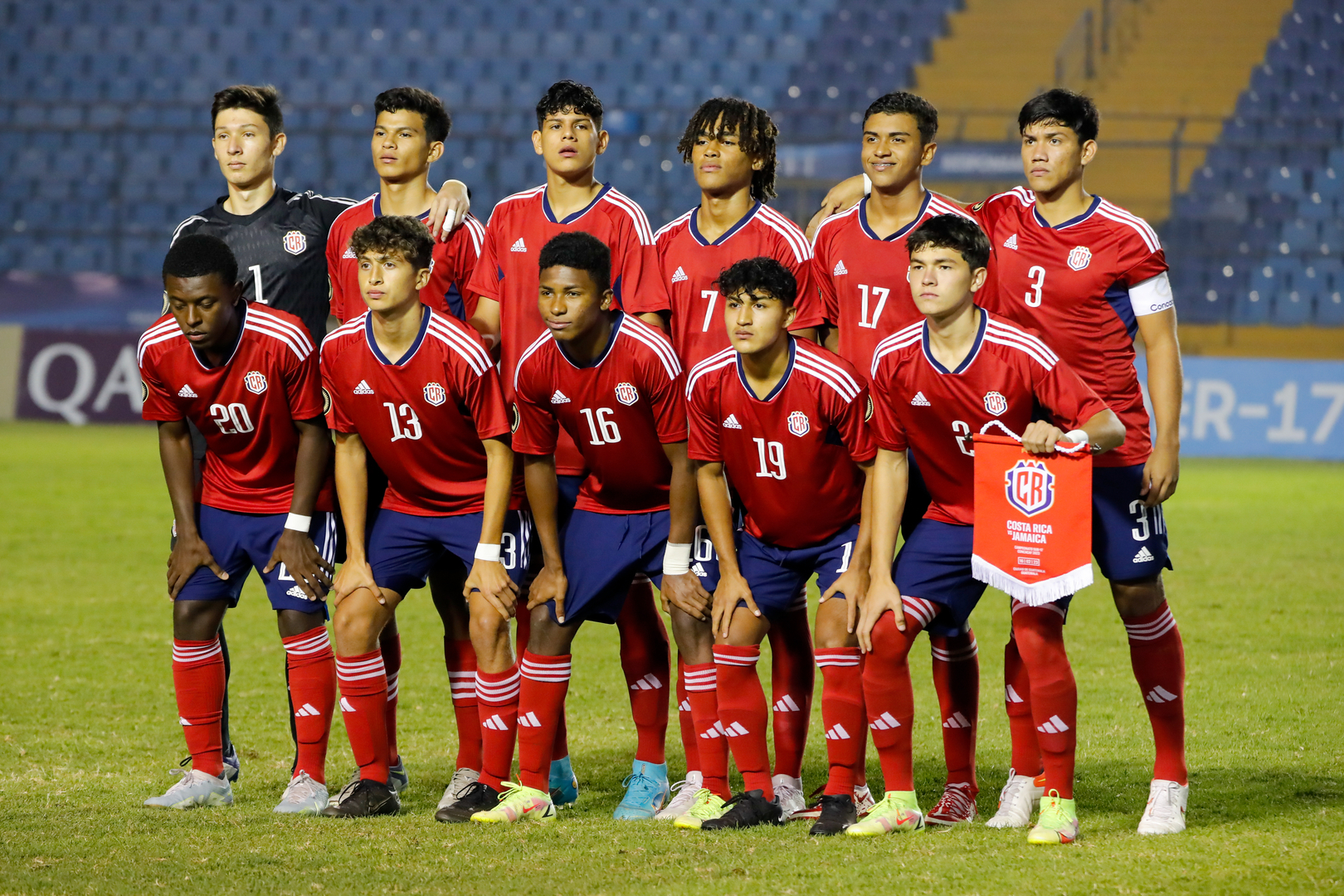 GUATEMALA CITY, GUATEMALA. FEBRUARY 16th: Teamphoto of Costa Rica during the Group G match between Costa Rica and Jamaica in the Concacaf Men's Under-17 Championship, held at the Doroteo Guamuch Flores stadium, in Guatemala City, Guatemala.
(PHOTO BY NORVIN MENDOZA/STRAFFON IMAGES/MANDATORY CREDIT/EDITORIAL USE/NOT FOR SALE/NOT ARCHIVE)